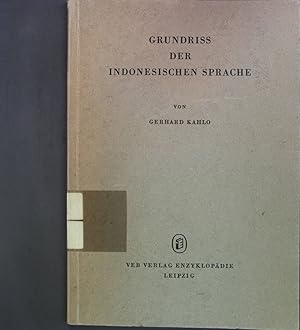 Bild des Verkufers fr Grundriss der Indonesischen Sprache zum Verkauf von books4less (Versandantiquariat Petra Gros GmbH & Co. KG)