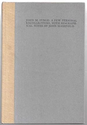 Immagine del venditore per John M. Synge: A Few Personal Recollections, with Biographical Notes. venduto da City Basement Books