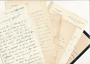 Droit justice politique 35 lettres autographes Henry du Buit Fourcade magistrats