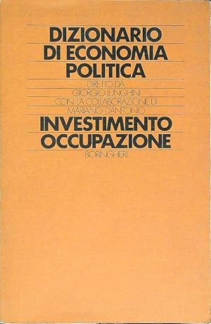 Image du vendeur pour Investimento - Occupazione mis en vente par Librodifaccia