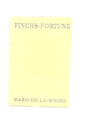 Bild des Verkufers fr Finch"s Fortune zum Verkauf von World of Rare Books