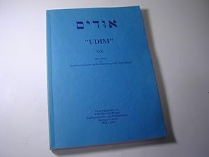 Bild des Verkufers fr UDIM" XIX. Zeitschrift der Rabbinerkonferenz in der Bundesrepublik Deutschland zum Verkauf von Antiquariat Fuchseck