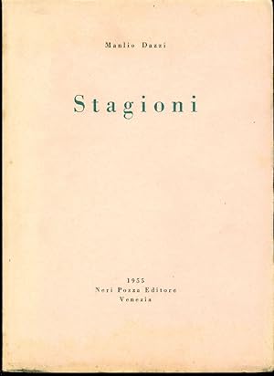 Bild des Verkufers fr Stagioni zum Verkauf von Studio Bibliografico Marini