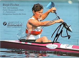 Original Autogramm Birgit Fischer Kanu Olympia /// Autogramm Autograph signiert signed signee