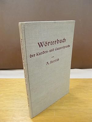 Wörterbuch der Kunden- und Gaunersprache.
