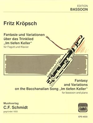 Image du vendeur pour KROEPSCH F. - Fantasia y Variaciones sobre "Im tiefen Keller" para Fagot y Piano mis en vente par Mega Music