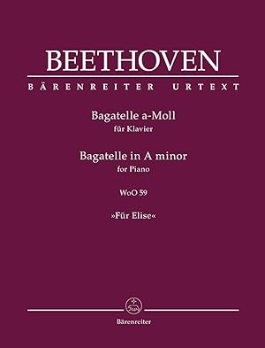 Immagine del venditore per BEETHOVEN - Para Elisa para piano (Urtext) (Aschauer) venduto da Mega Music