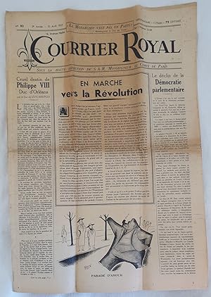 COURRIER ROYAL N° 93 - 3° ANNEE - 10 AVRIL 1937,