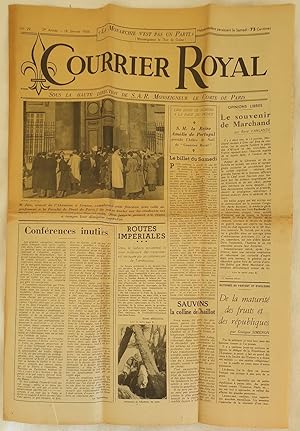 COURRIER ROYAL N° 29 - 2° ANNEE - 18 JANVIER 1936,