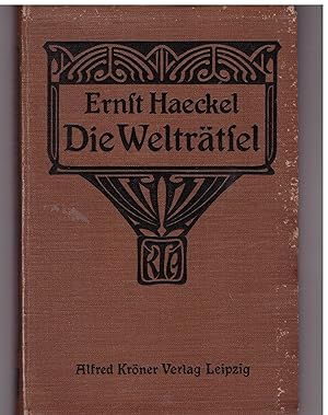 Seller image for Die Weltrtsel: Gemeinverstndliche Studien ber Monistische Philosophie for sale by Bcherpanorama Zwickau- Planitz