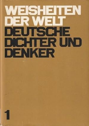Seller image for Weisheiten der Welt. Band 1. Deutsche Dichter und Denker. for sale by Versandantiquariat Dr. Uwe Hanisch