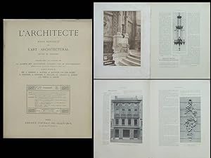 L'ARCHITECTE MAI 1914 - BASILIQUE FOURVIERE LYON, MAISON CLODION NANCY ...