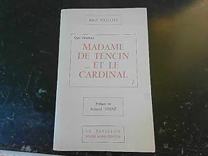 Image du vendeur pour Qui Etaient Madame De Tencin . Et Le Cardinal ?. mis en vente par JLG_livres anciens et modernes