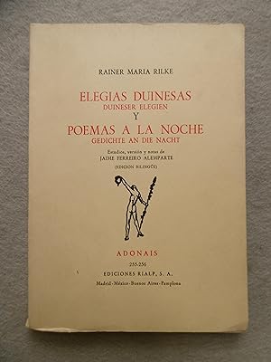 Seller image for ELEGAS DUINESAS Y POEMAS DE LA NOCHE. Edicin bilinge. for sale by Auca Llibres Antics / Yara Prez Jorques