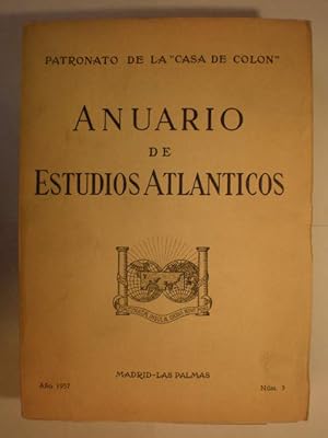 Imagen del vendedor de Anuario de Estudios Atlnticos Num. 3 - Ao 1957 a la venta por Librera Antonio Azorn