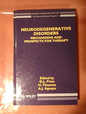 Imagen del vendedor de Neurodegenerative Disorders Mechanisms and Prospects for Therapy a la venta por Imaginal Books