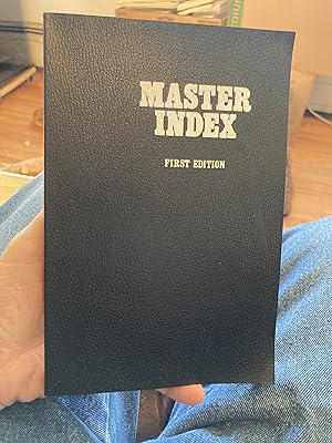 Immagine del venditore per master index first edition venduto da A.C. Daniel's Collectable Books