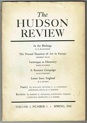 Image du vendeur pour The Hudson Review: Volume 1, Number 1, Spring, 1948 mis en vente par Hyde Brothers, Booksellers