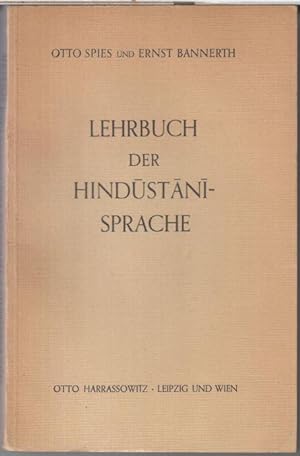 Bild des Verkufers fr Lehrbuch der Hindustani - Sprache. zum Verkauf von Antiquariat Carl Wegner
