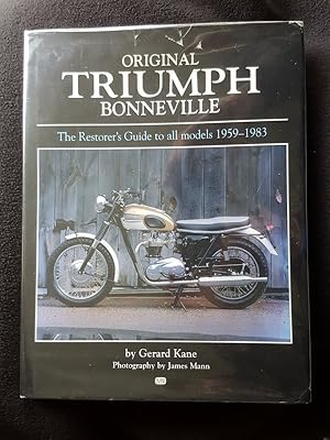 Bild des Verkufers fr Original Harley-Davidson Bonneville [ Cover sub-title : The restorer's guide to all mdoels 1959 - 1983 ] zum Verkauf von Archway Books