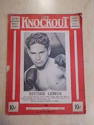 The Knockout Boxing and Wrestling Magazine / Program Ritchie Lemos v Cleo Shans May 8, 1943