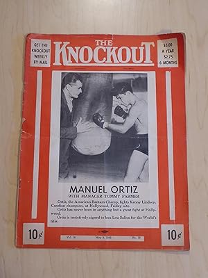The Knockout Boxing and Wrestling Magazine / Program Manuel Ortiz v Kenny Lindsey May 9, 1942