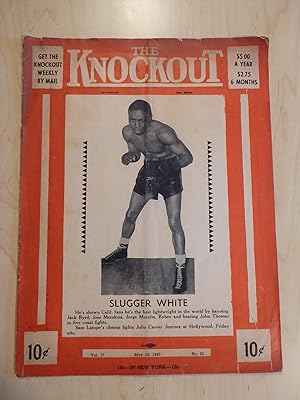 The Knockout Boxing and Wrestling Magazine / Program Slugger White v. Julio Caesar Jiminez May 29...