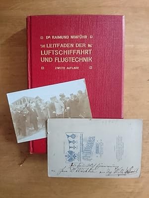 Luftschiffahrt und Flugtechnik - Um 1900: Ein Buch, ein echter Photo-Abzug von Kaiser Franz Josep...