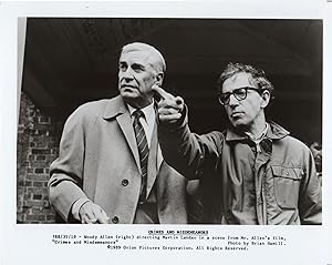 Imagen del vendedor de Crimes and Misdemeanors (Original photograph of Woody Allen and Martin Landau from the set of the 1989 film) a la venta por Royal Books, Inc., ABAA