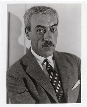 Portrait photograph of director Maurtiz Stiller, circa 1930, struck 1988