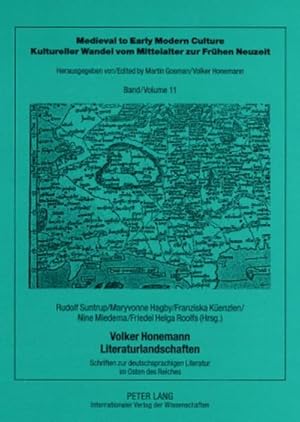 Bild des Verkufers fr Volker Honemann - Literaturlandschaften : Schriften zur deutschsprachigen Literatur im Osten des Reiches zum Verkauf von AHA-BUCH GmbH