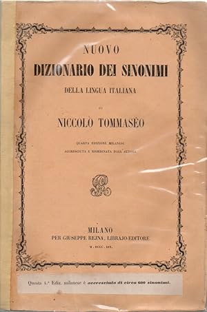 Nuovo dizionario dei sinonimi della lingua italiana