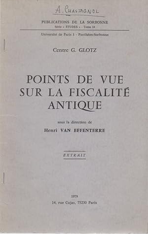 Bild des Verkufers fr Problmes fiscaux du Bas-Empire. [Du: Points de vue sur la fiscalit antique]. Publications de la Sorbonne, Srie tudes, Tome 14, Centre G. Glotz. zum Verkauf von Fundus-Online GbR Borkert Schwarz Zerfa