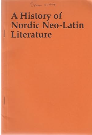 Bild des Verkufers fr Finland. [From: A History of Nordic Neo-Latin Literature]. Odense University Studies in Scandinavion Languages and Literature , Vol 32 zum Verkauf von Fundus-Online GbR Borkert Schwarz Zerfa