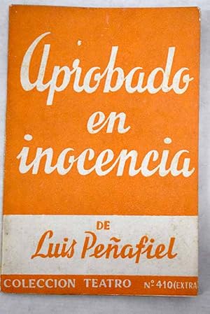 Imagen del vendedor de Aprobado en inocencia a la venta por Alcan Libros