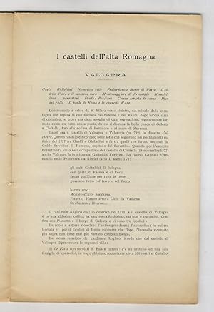 I castelli dell'alta Romagna: Valcapra. (In Rivista del Collegio Araldico, 1933).