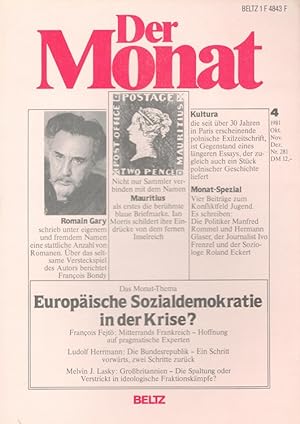 Europäische Sozialdemokratie in der Krise ? - Der Monat 281 Heft 4/1981