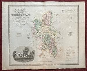 MAP OF THE COUNTY OF BUCKINGHAM FROM AN ACTUAL SURVEY MADE IN THE YEARS, 1832 & 1833.