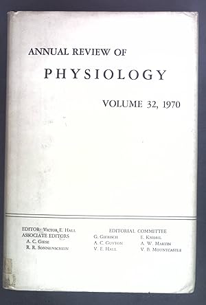 Bild des Verkufers fr Annual Review of Physiology. Volume 32. zum Verkauf von books4less (Versandantiquariat Petra Gros GmbH & Co. KG)