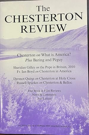 Seller image for The Chesterton Review (Vol. XXXVI, Nos 3 & 4,Fall/Winter 2010) for sale by BookMarx Bookstore