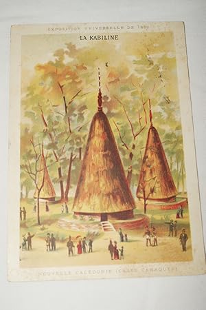 Image du vendeur pour CHROMO NOUVELLE CALEDONIE EXPOSITION UNIVERSELLE PARIS 1889 KABILINE V179 mis en vente par Librairie RAIMOND