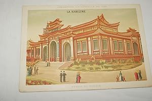 Image du vendeur pour CHROMO ANNAM TONKIN EXPOSITION UNIVERSELLE PARIS 1889 KABILINE V181 mis en vente par Librairie RAIMOND