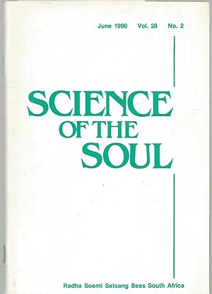 Bild des Verkufers fr Science of the Soul Vol 28 No 2 June 1990 zum Verkauf von Turn The Page Books