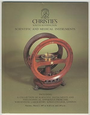 Immagine del venditore per [Auction Catalog]: Scientific and Medical Instruments, Including a Collection of Scientific Instruments and Philosophical Apparatus from the Wheatstone Laboratory, King's College, London. Thursday, March 5, 1987 venduto da Between the Covers-Rare Books, Inc. ABAA