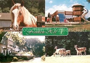 Postkarte Carte Postale 73766668 Reken Hotel Restaurant Franken Hof Pony Spielplatz Rotwild Reken