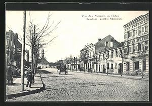 Ansichtskarte Darkehmen, zerstörte Mühlenstrasse