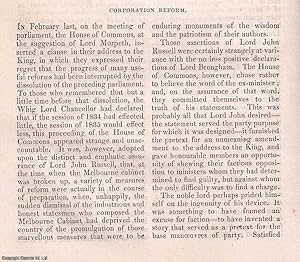 Seller image for Corporation Reform. A rare original article from the Dublin University Magazine, 1835. for sale by Cosmo Books