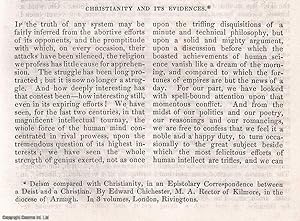Seller image for Christianity and its Evidences. A rare original article from the Dublin University Magazine, 1835. for sale by Cosmo Books