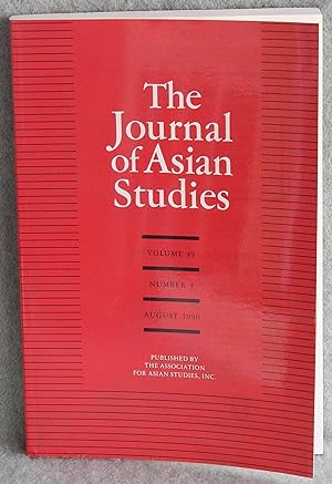 Seller image for The Journal of Asian Studies Volume 49 Number 3 August 1990 for sale by Argyl Houser, Bookseller