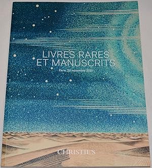 Livres Rares et Manuscrits. Paris, 22 novembre 2021. Vente #20079